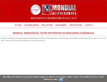 Tablet Screenshot of mondialmenuiseries.fr